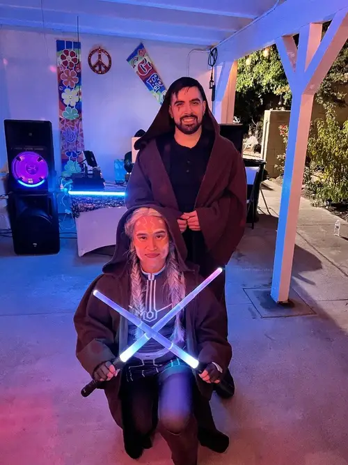 Ahsoka y Anakin en Halloween