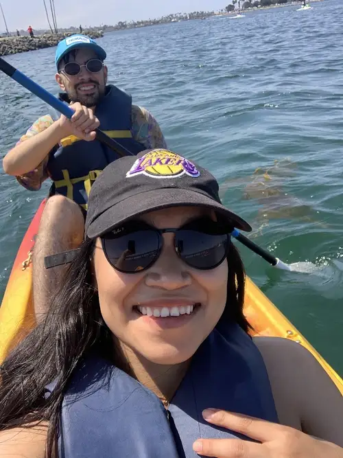En el agua